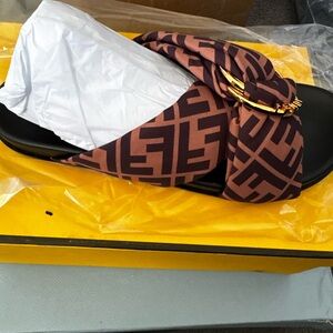 Fendi Women's Black and Brown Patterned Bag